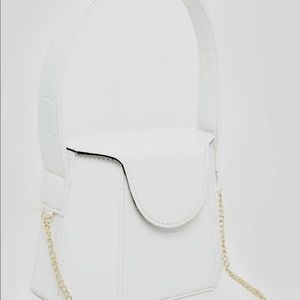 White Crocodile purse